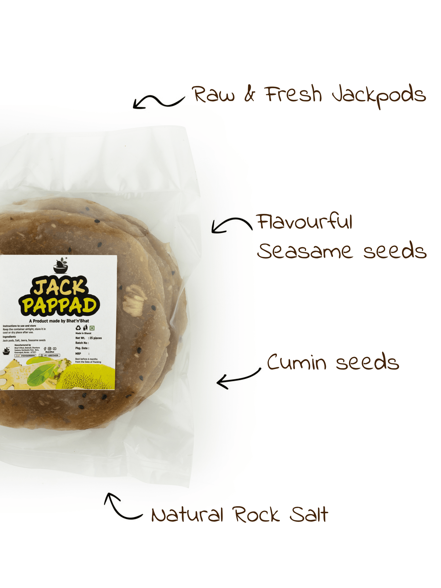 Jackfruit Pappad/ Halasina Happala (25 pieces)